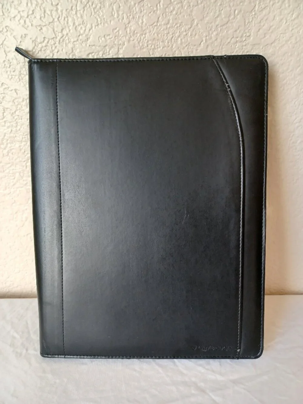 Cambridge Portfolio Organizer with Zipper, Black